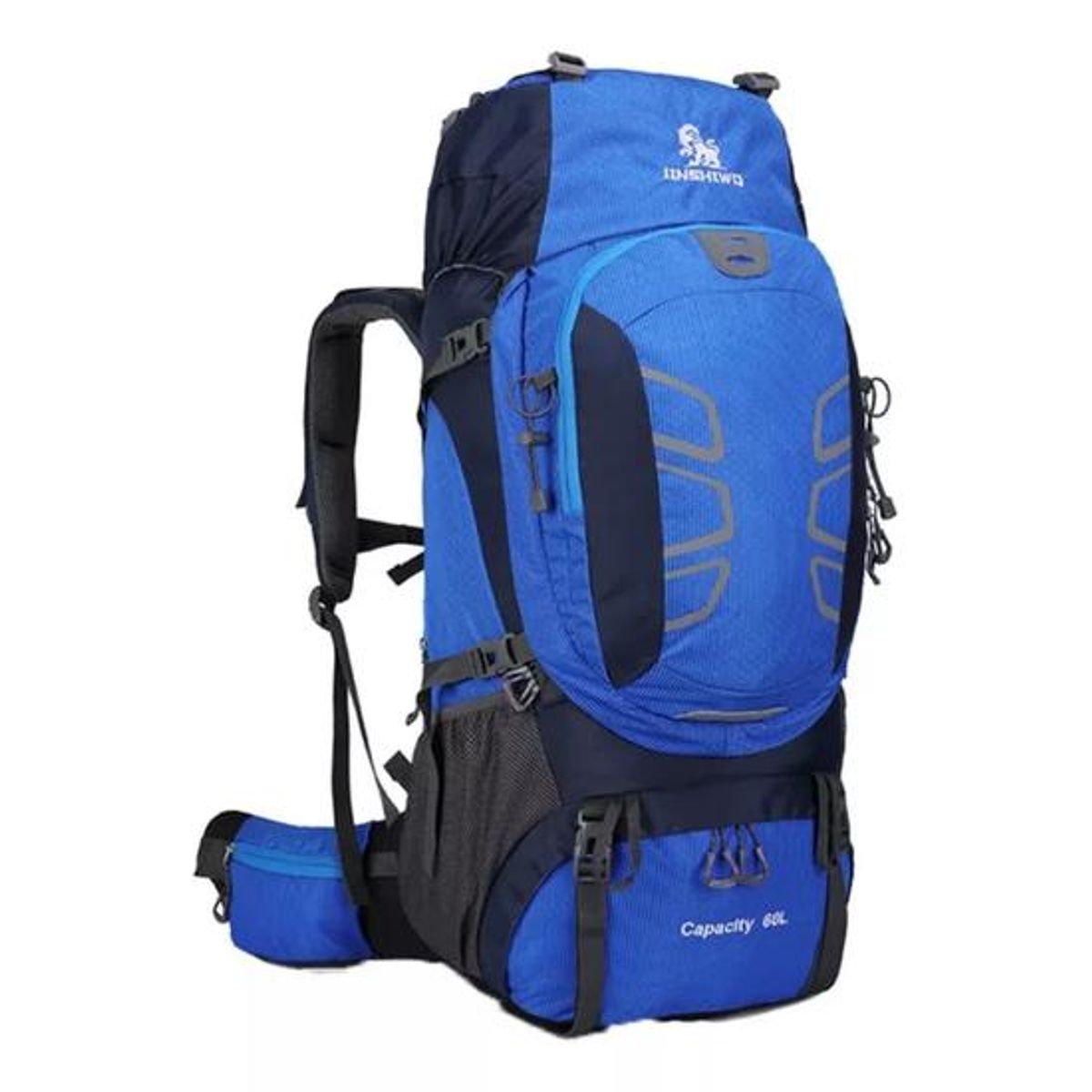 GENERICO - Mochila impermeable 60L color celeste