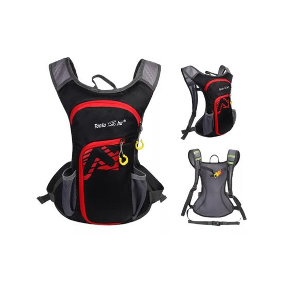 GENERICO - Mochila outdoor trekking + bolsa de agua color negro