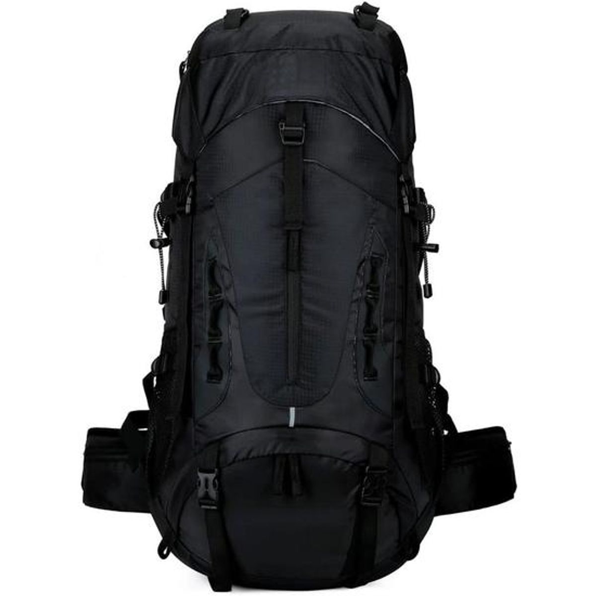 GENERICO - Mochila impermeable 60L con cubre mochila color negro