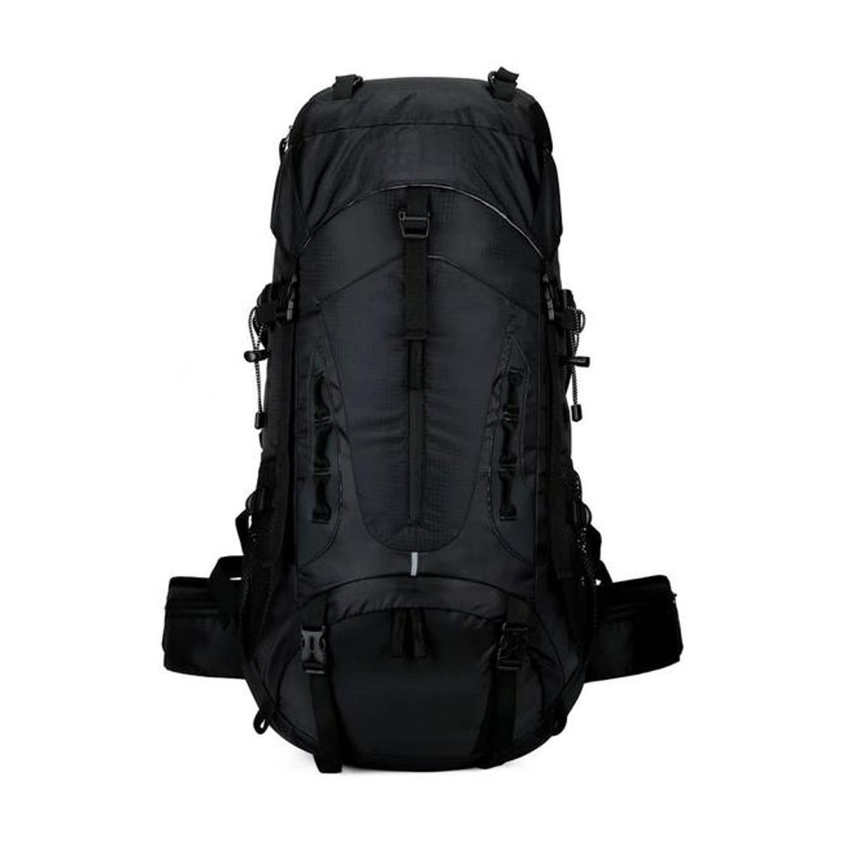 GENERICO - Mochila impermeable 60L con cubre mochila color negro