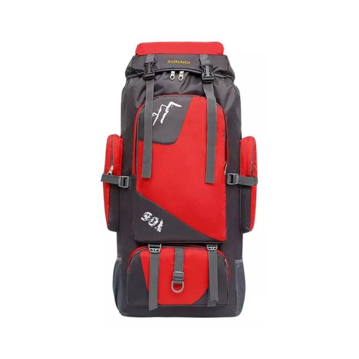 GENERICO - Mochila impermeable de 90L color rojo