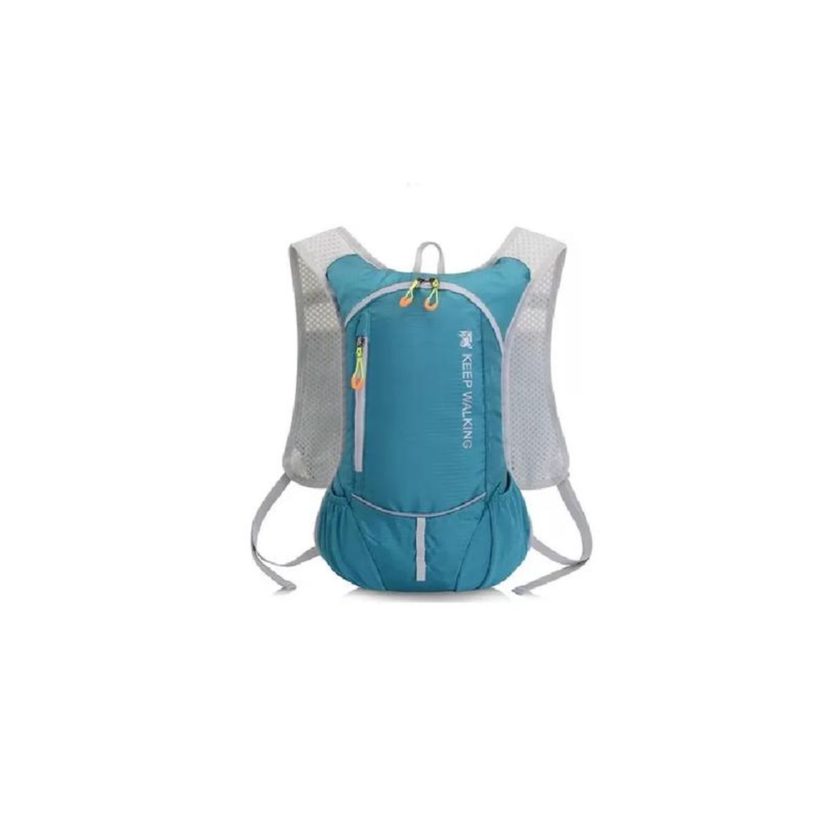 GENERICO - Mochila ultraligera outdoor trekking running + bolsa agua azul