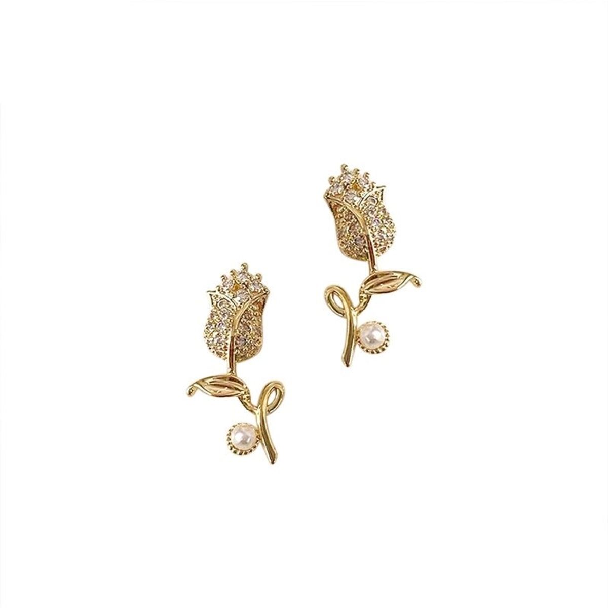 LUXURYJOYAS - Joyas Aros Rosa Baño Oro 18kt Cristal LUXURYJOYASCL