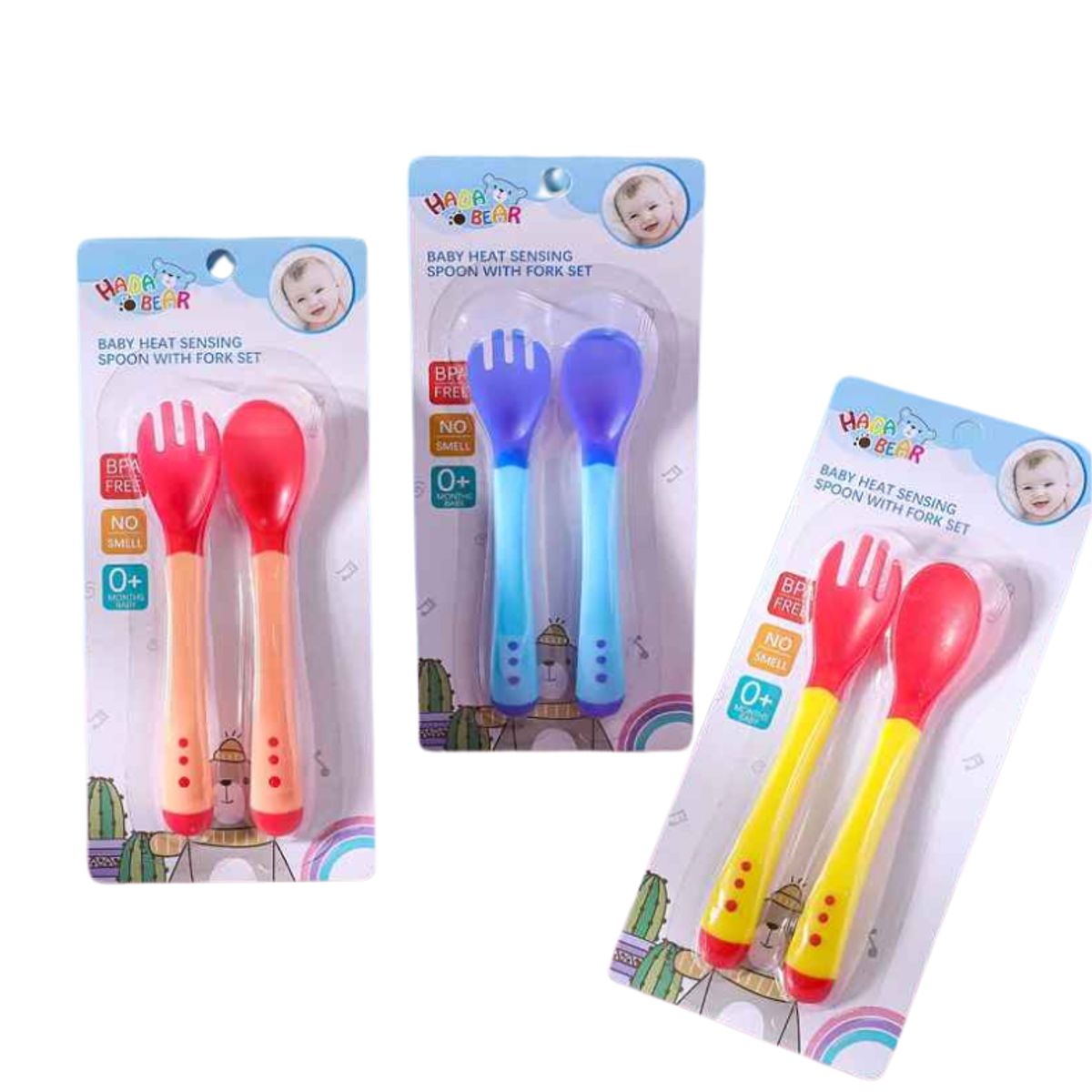 GENERICO - Utensilios Para Bebe De Silicona Cubiertos Niños