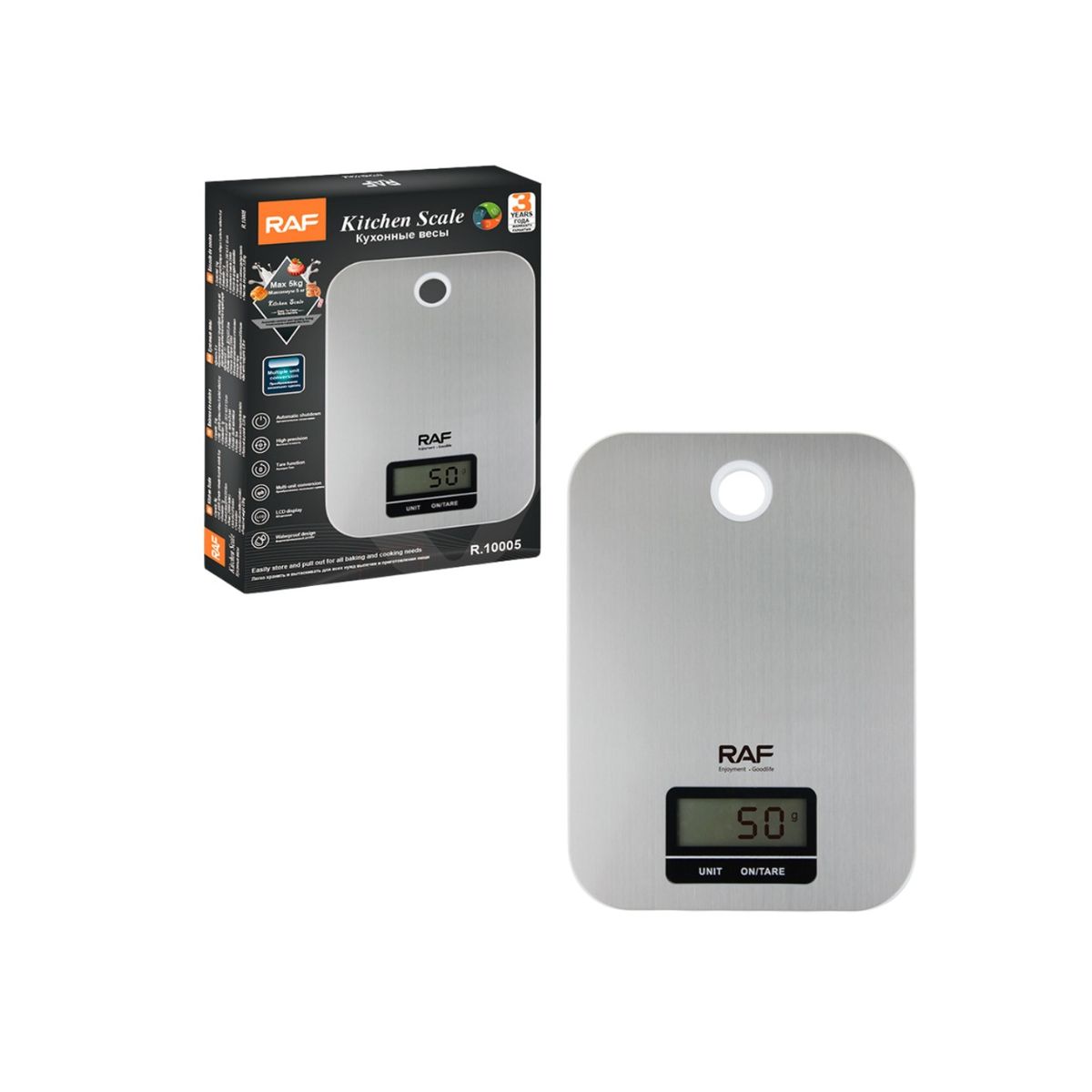 GENERICO - Bascula Digital Gramera Cocina Balanza Alimentos Raf 5kg