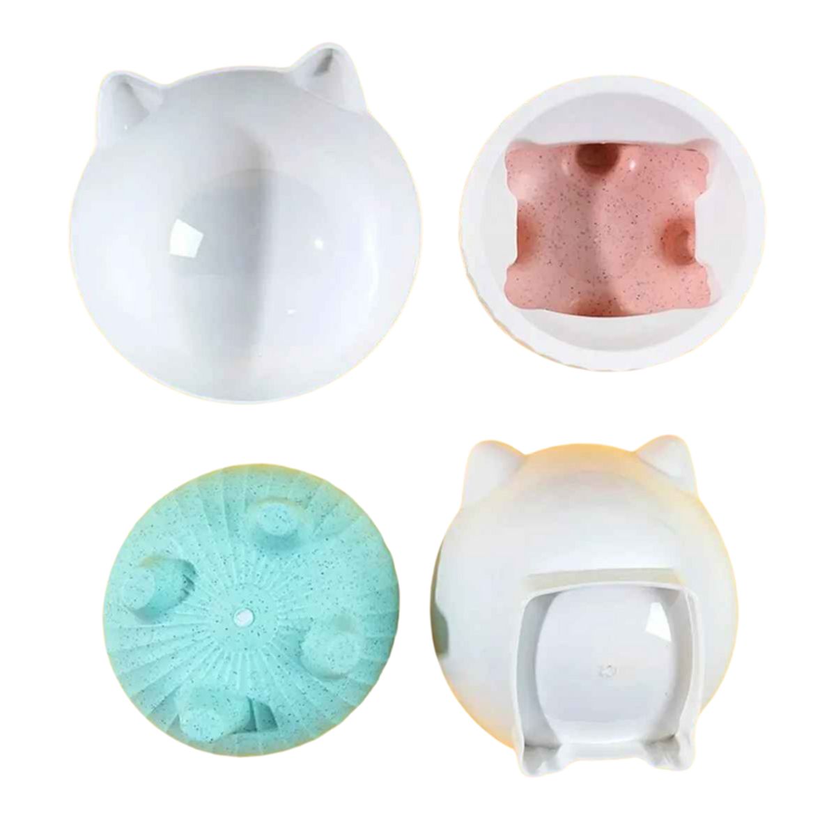 GENERICO - Cuencos Elevados Con Soporte Elevado Para Gatos