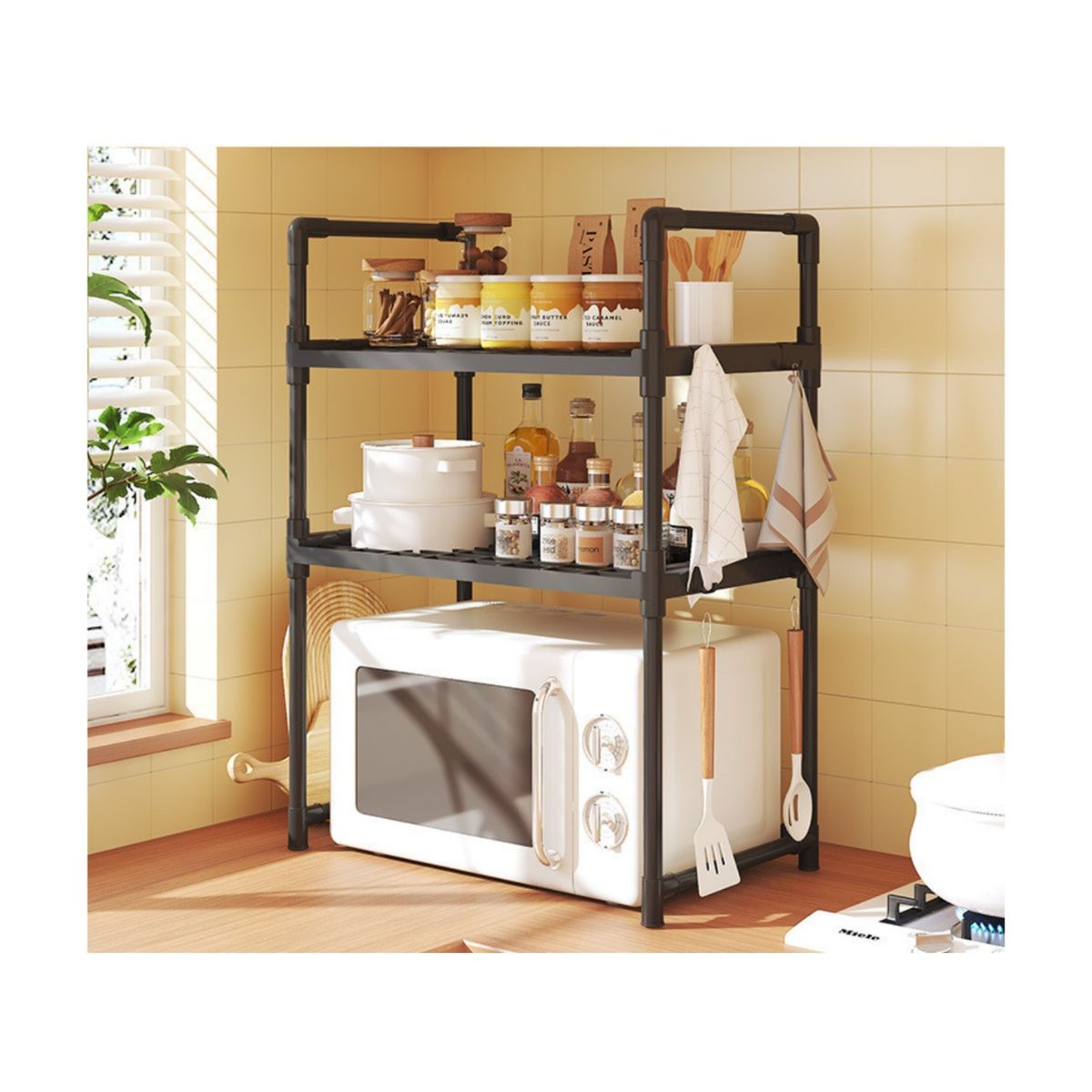 GENERICO - Rack Estante Organizador Microondas Multiusos 3 Niveles MD