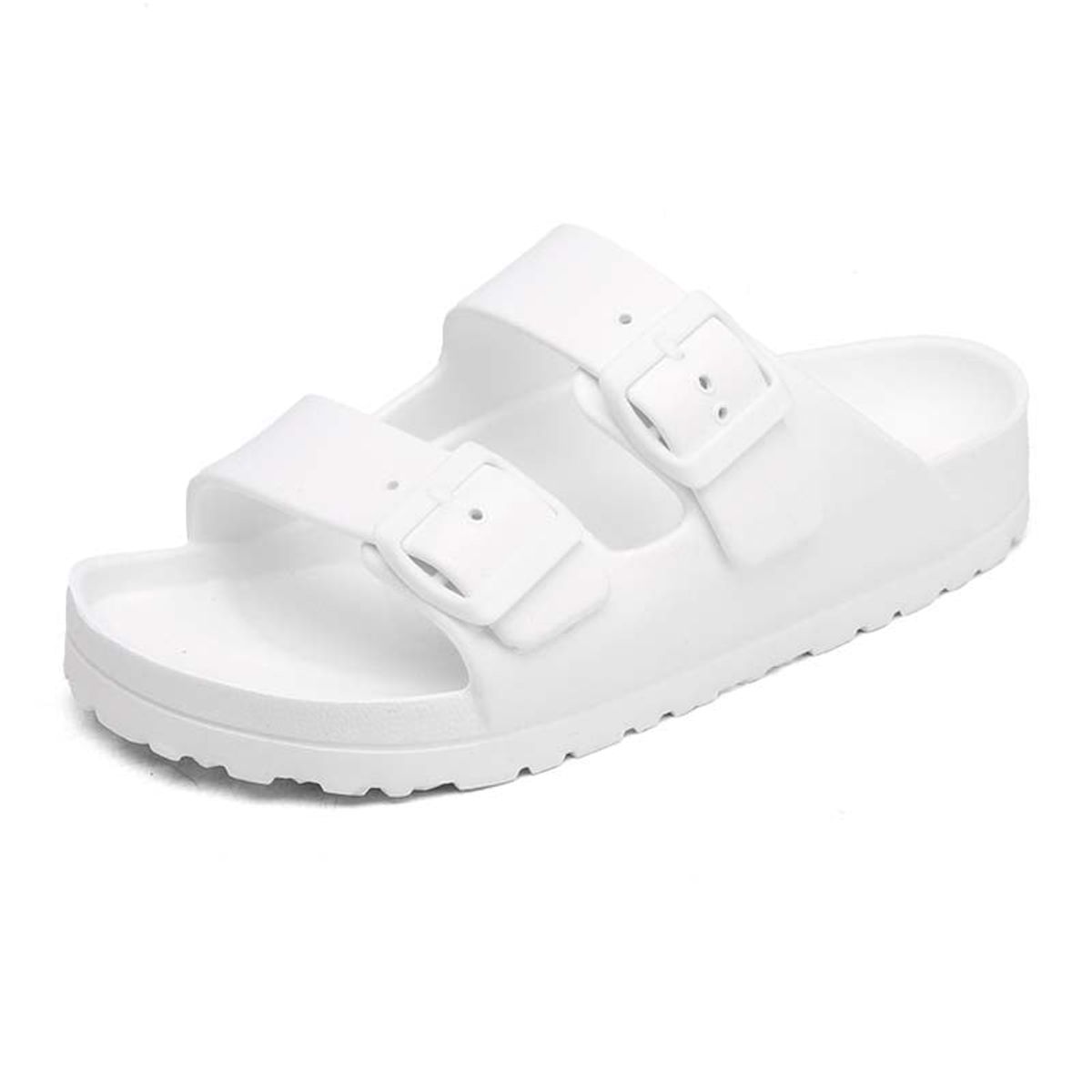 SHANDIAN - Sandalias Dedo Abierto Pantuflas Mujer Negro