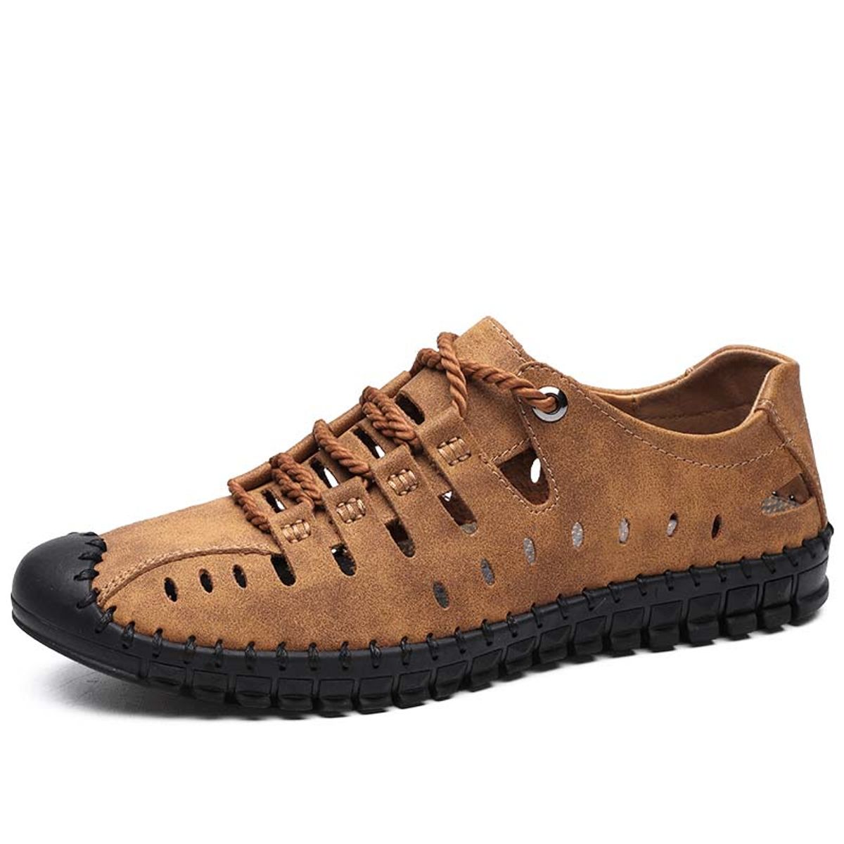 SHANDIAN - Sandalia Hombre De Primavera Verano Gris