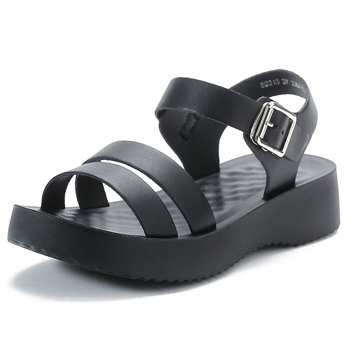 SHANDIAN - Sandalias Dedo Abierto Pantuflas Mujer Beige