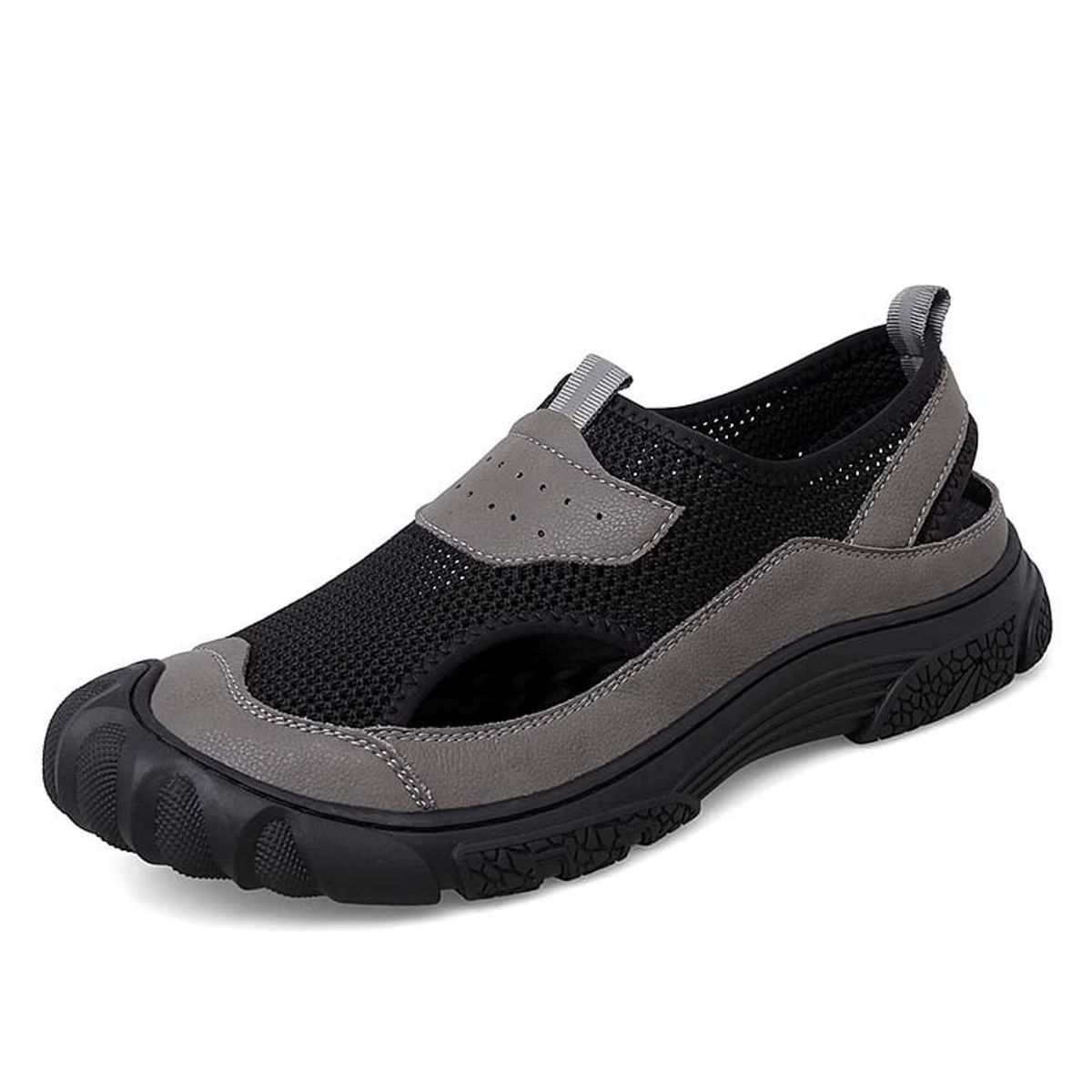 SHANDIAN - Sandalia Hombre De Primavera Verano Negro