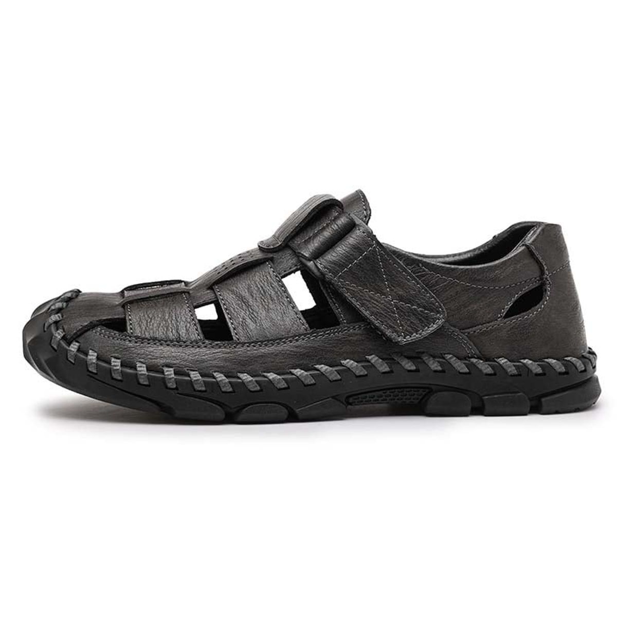 SHANDIAN - Sandalia Hombre De Primavera Verano Negro