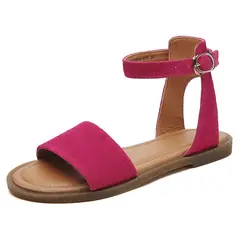 SHANDIAN - Sandalias Dedo Abierto Pantuflas Mujer Verde