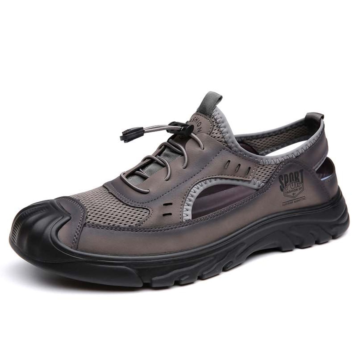 SHANDIAN - Sandalia Hombre De Primavera Verano Negro