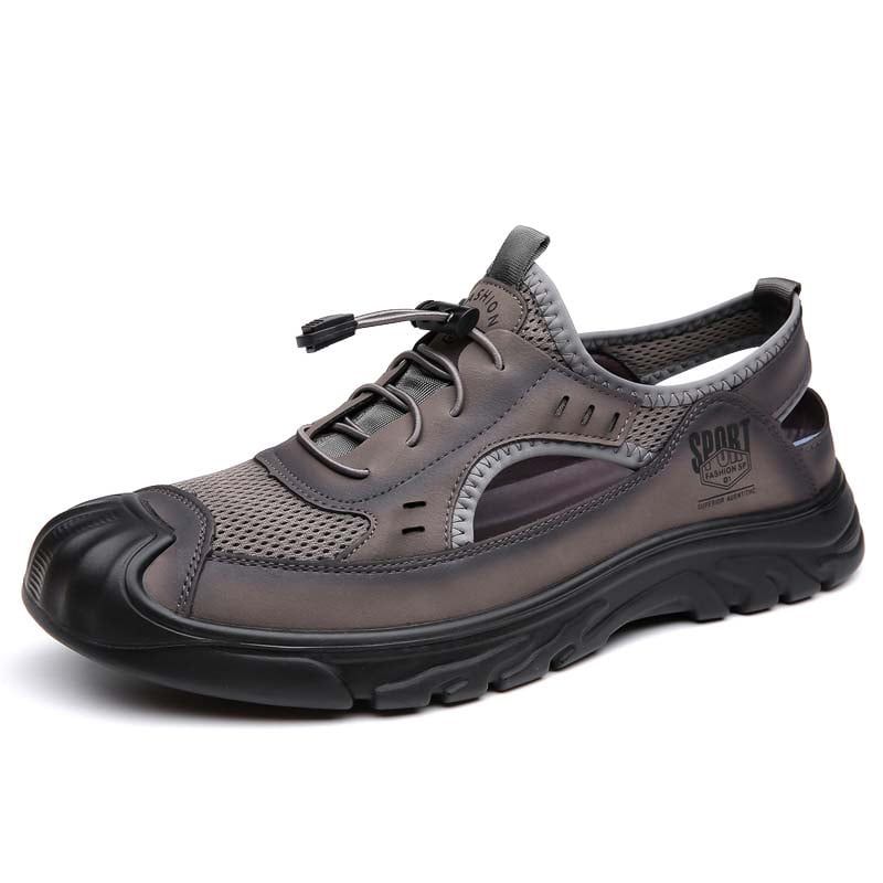 SHANDIAN - Sandalia Hombre De Primavera Verano Negro