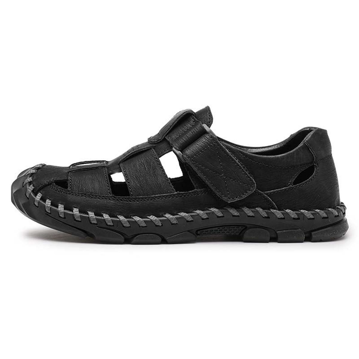 SHANDIAN - Sandalia Hombre De Primavera Verano Negro