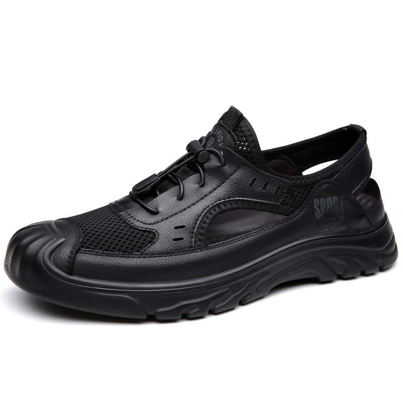 SHANDIAN - Sandalia Hombre De Primavera Verano Negro