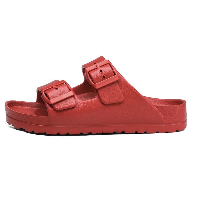 SHANDIAN - Sandalias Dedo Abierto Pantuflas Mujer Negro