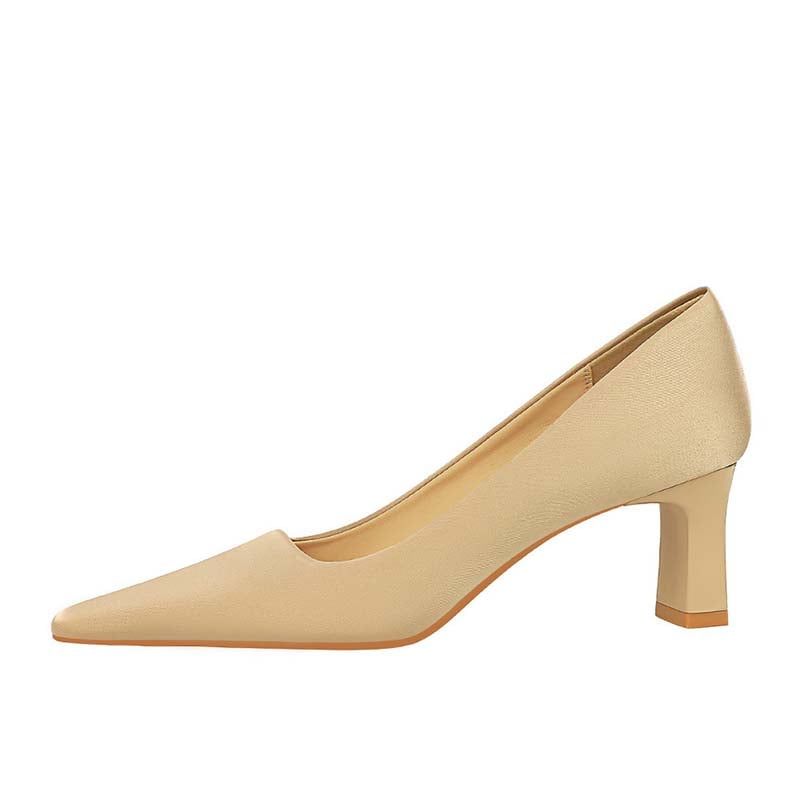 SHANDIAN - Zapato Formal Mujer Beige