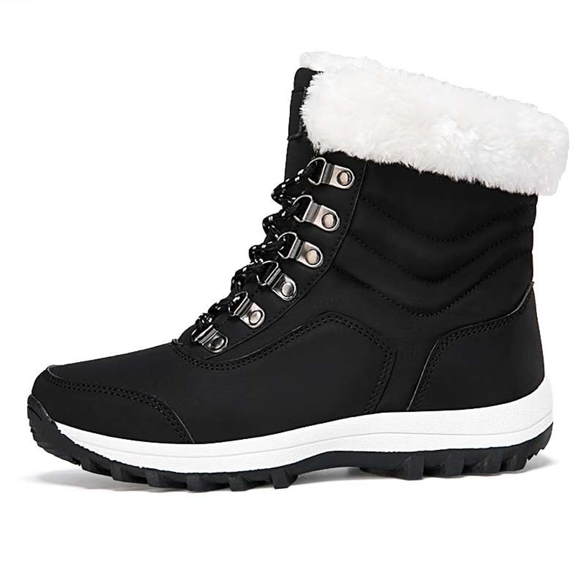 SHANDIAN - Bota temica chiporro mujer zapatos Negro