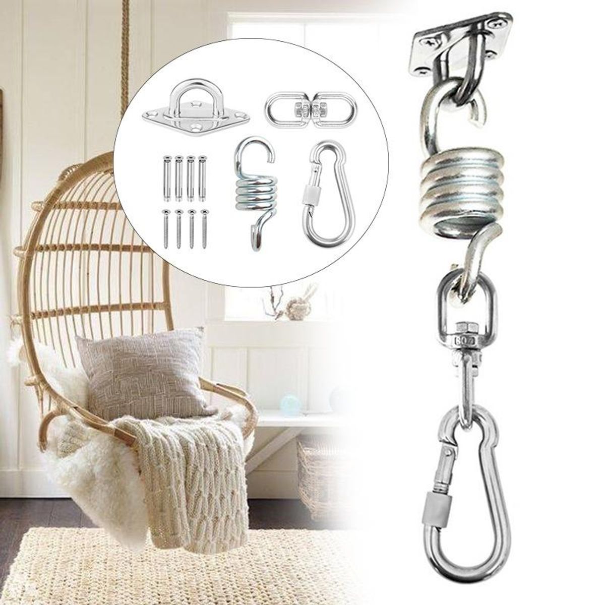 KUANGYE - Kit De Soporte Para Silla Colgante Hamaca Columpio Reposera