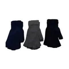 GENERICO - Pack 3 Guantes De Lana Sin Dedos Surtidos