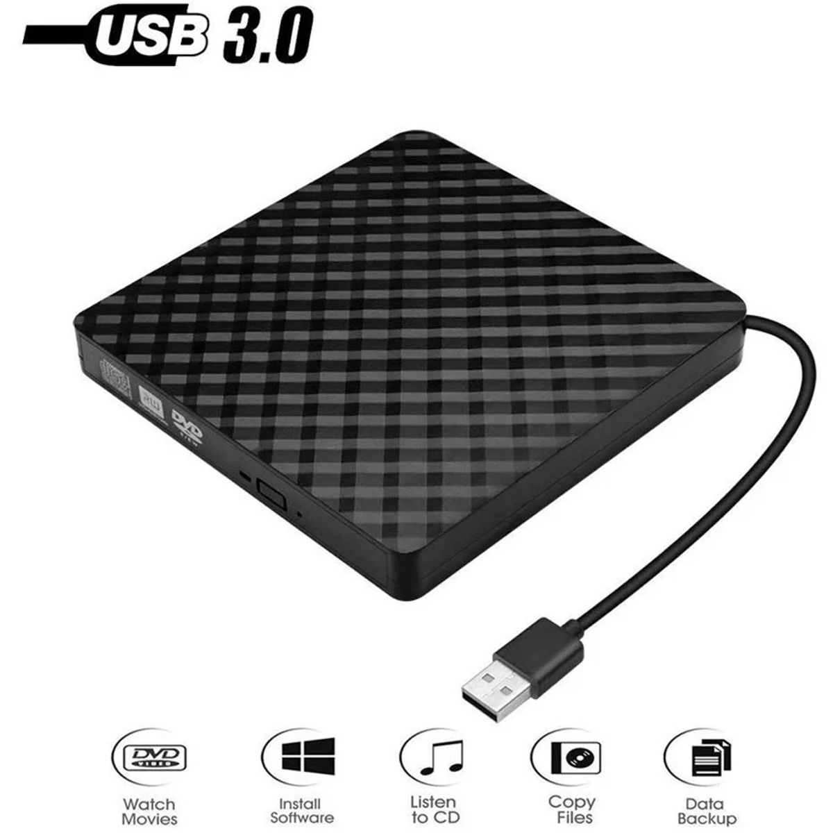 PUREPOWER - Grabador Externo Dvd/cd Lector Usb 3.0