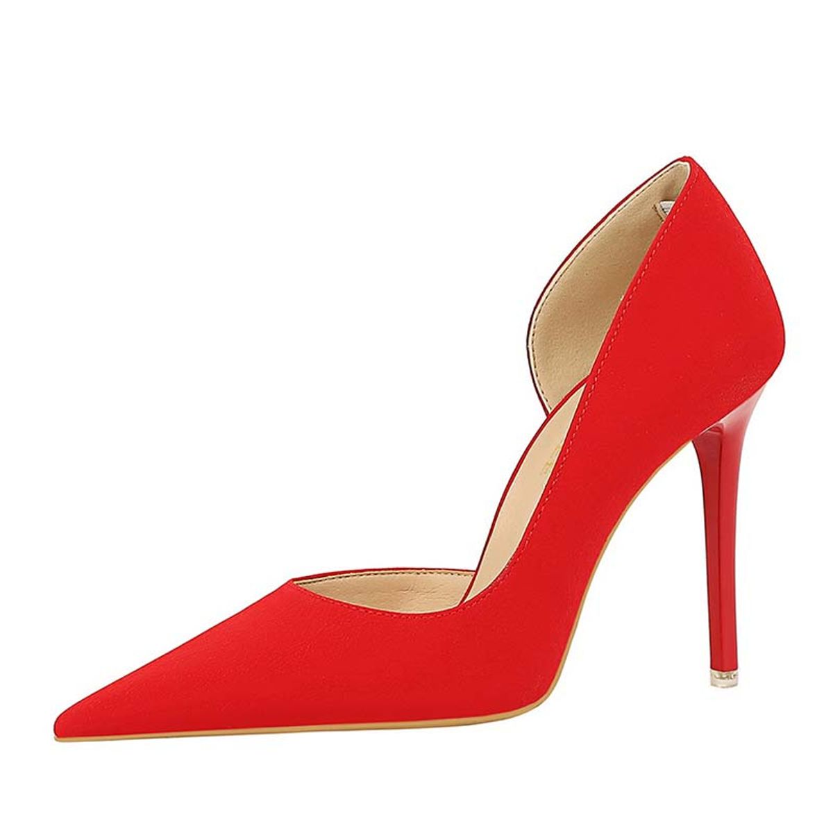 SHANDIAN - Zapato Formal Mujer Rojo