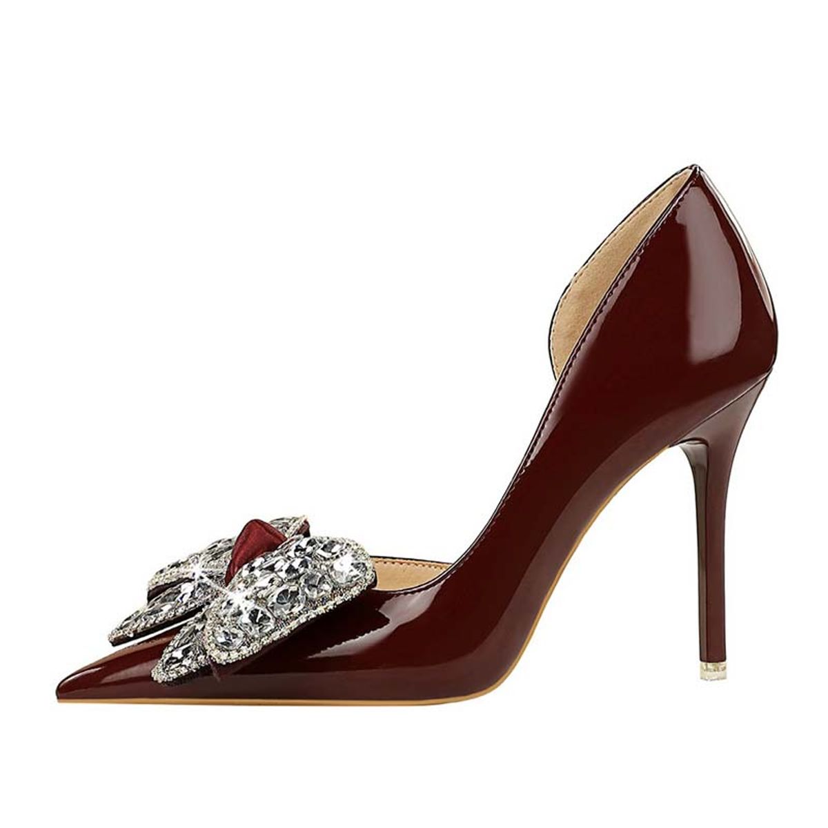 SHANDIAN - Zapato Formal Mujer Rojo