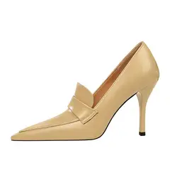 SHANDIAN - Zapato Formal Mujer Beige