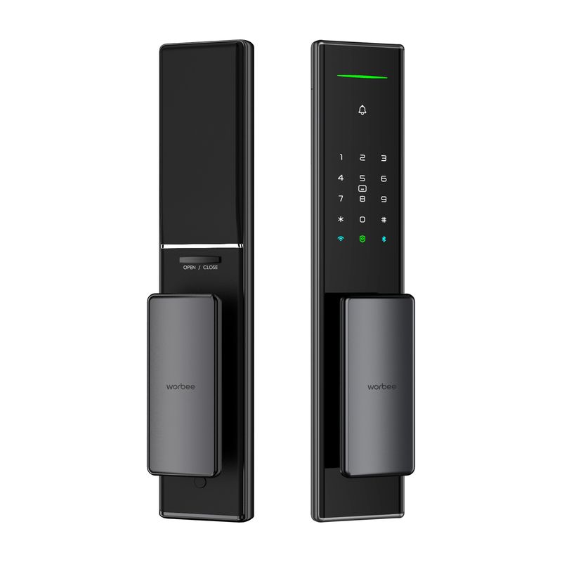 WORBEE - Cerradura Premium Inteligente P5 Automática Huella Clave Alexa Google