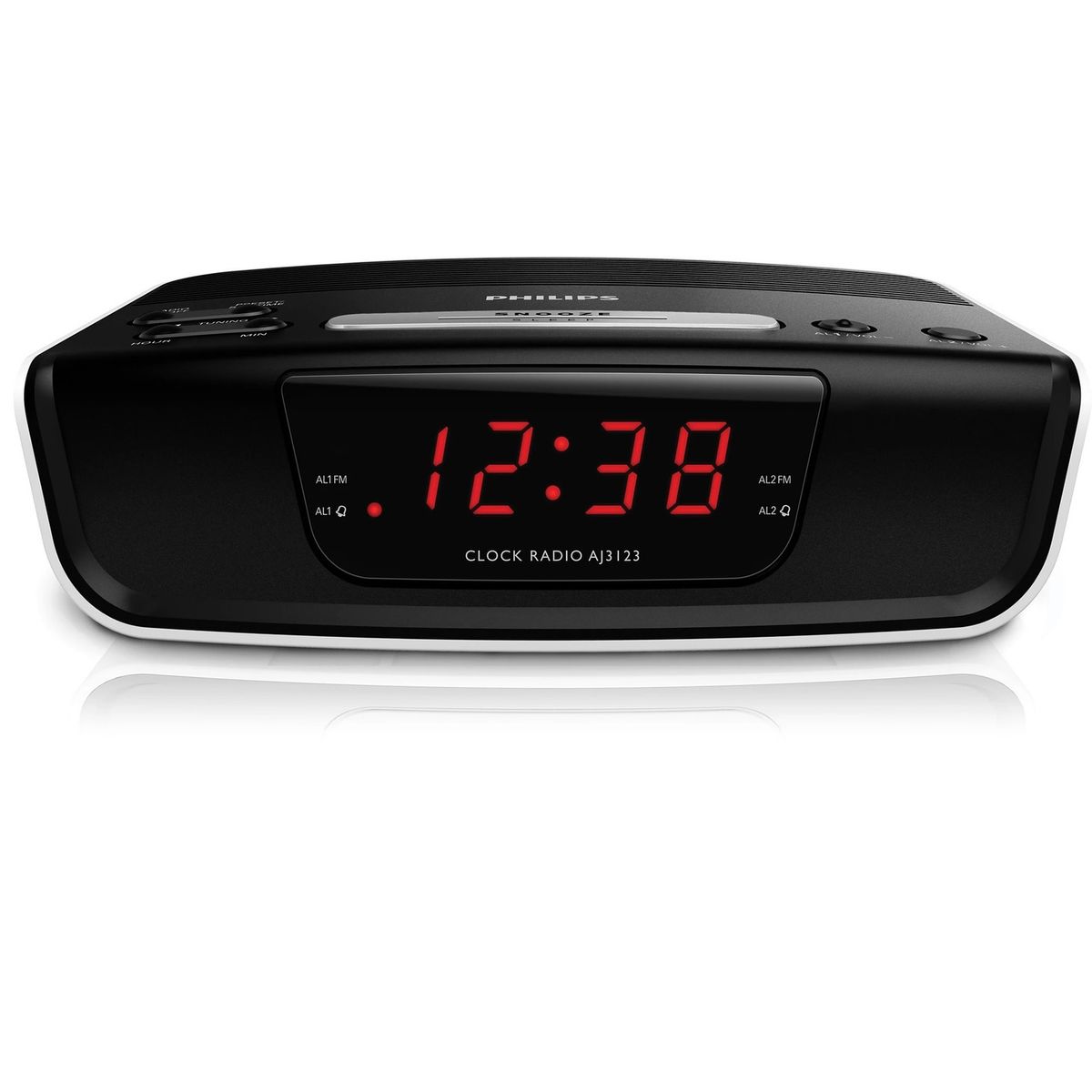 PHILIPS - Philips Radio Reloj Despertador con sintonización digital AJ3123