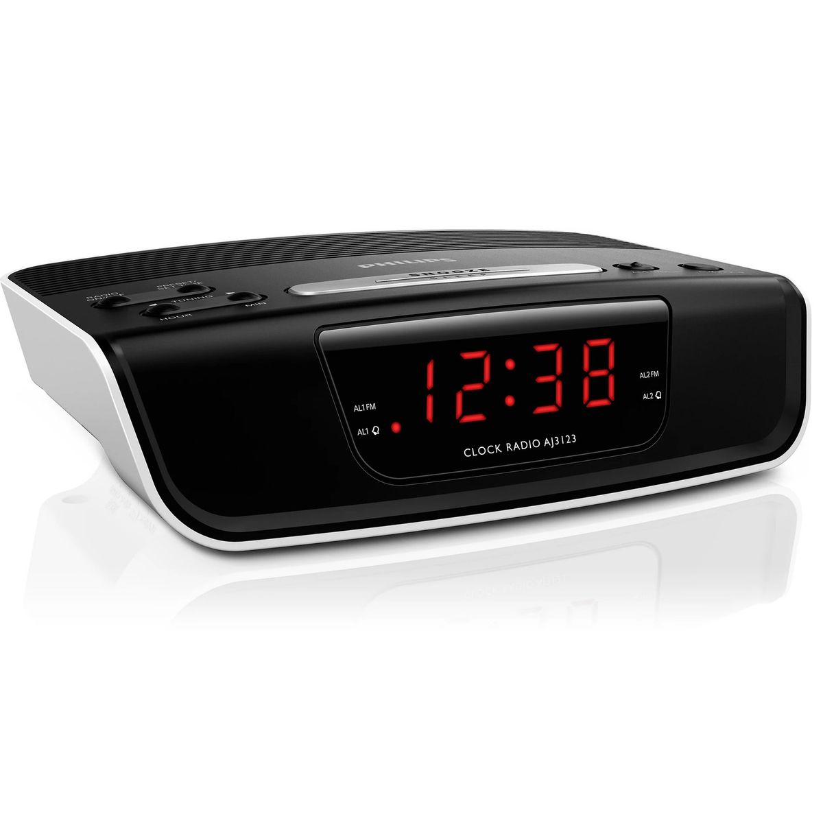 PHILIPS - Philips Radio Reloj Despertador con sintonización digital AJ3123