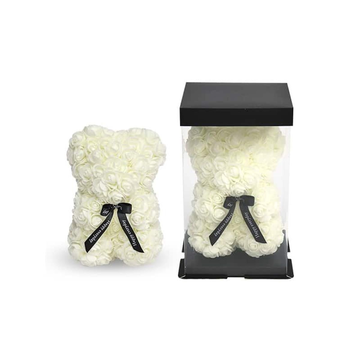 MOVI - OSO PELATOS DE ROSAS SAN VALENTIN BLANCO