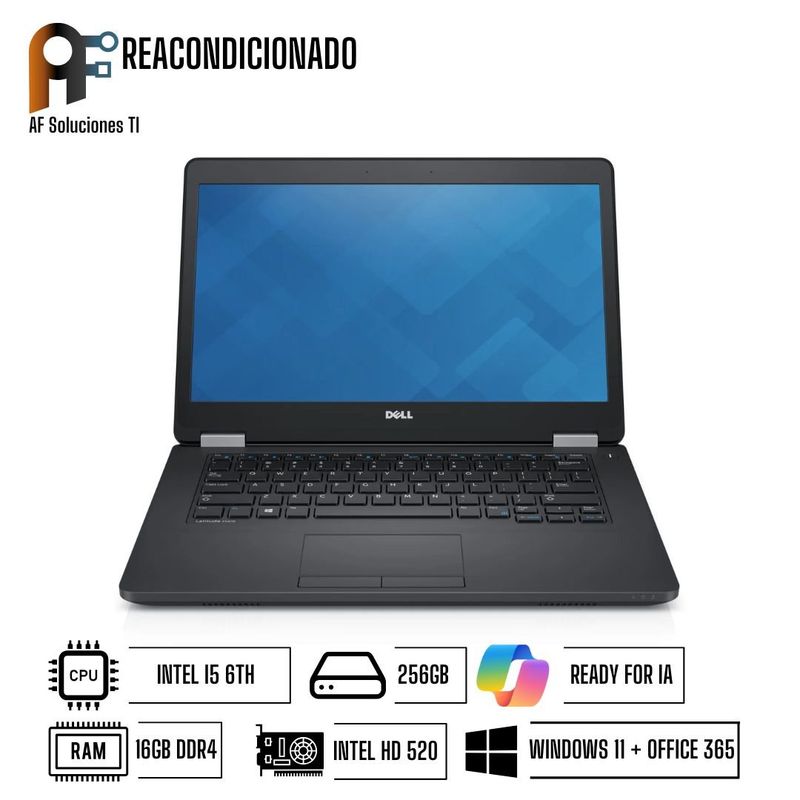 DELL - Notebook DELL E7280 Advanced Windows 11 - Office365 Reacondicionado