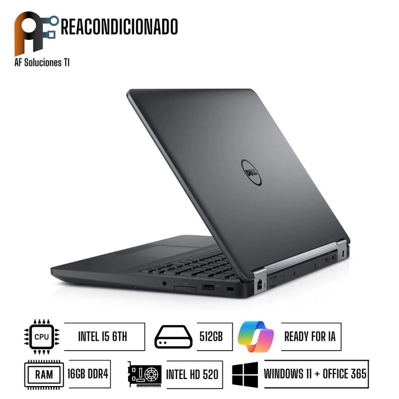 DELL - Notebook DELL E7280 Performance Windows 11 - Office365 Reacondicionado