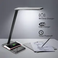 PUREPOWER - Colahome us plug 48 led lámpara de mesa luz de escritorio-negro.