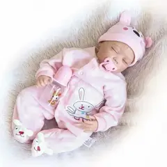 LIANYUN - Muñeca bebe reborn vinilo de silicona juguetes para 55cm