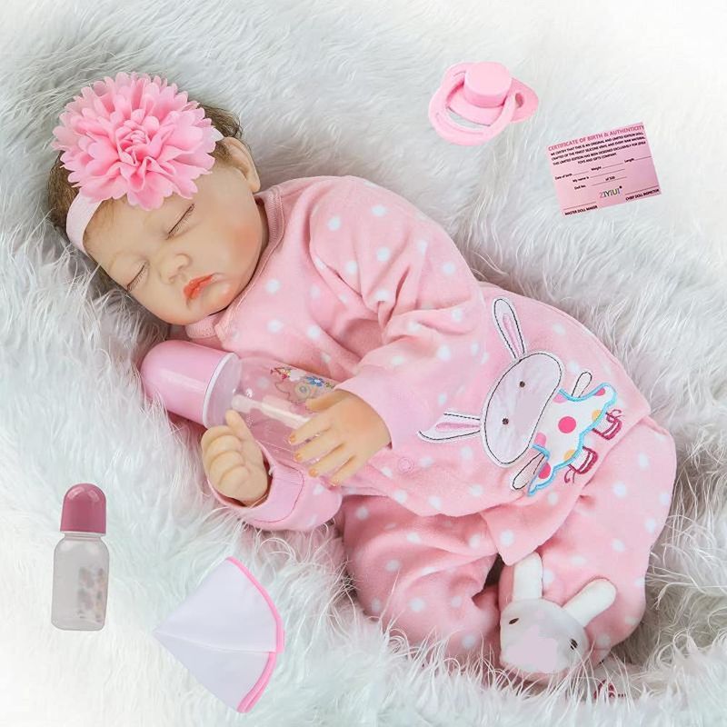 LIANYUN - Muñeca bebe reborn vinilo de silicona juguetes para 55cm