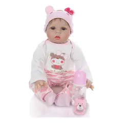 LIANYUN - Muñeca bebe reborn vinilo de silicona juguetes para 55cm
