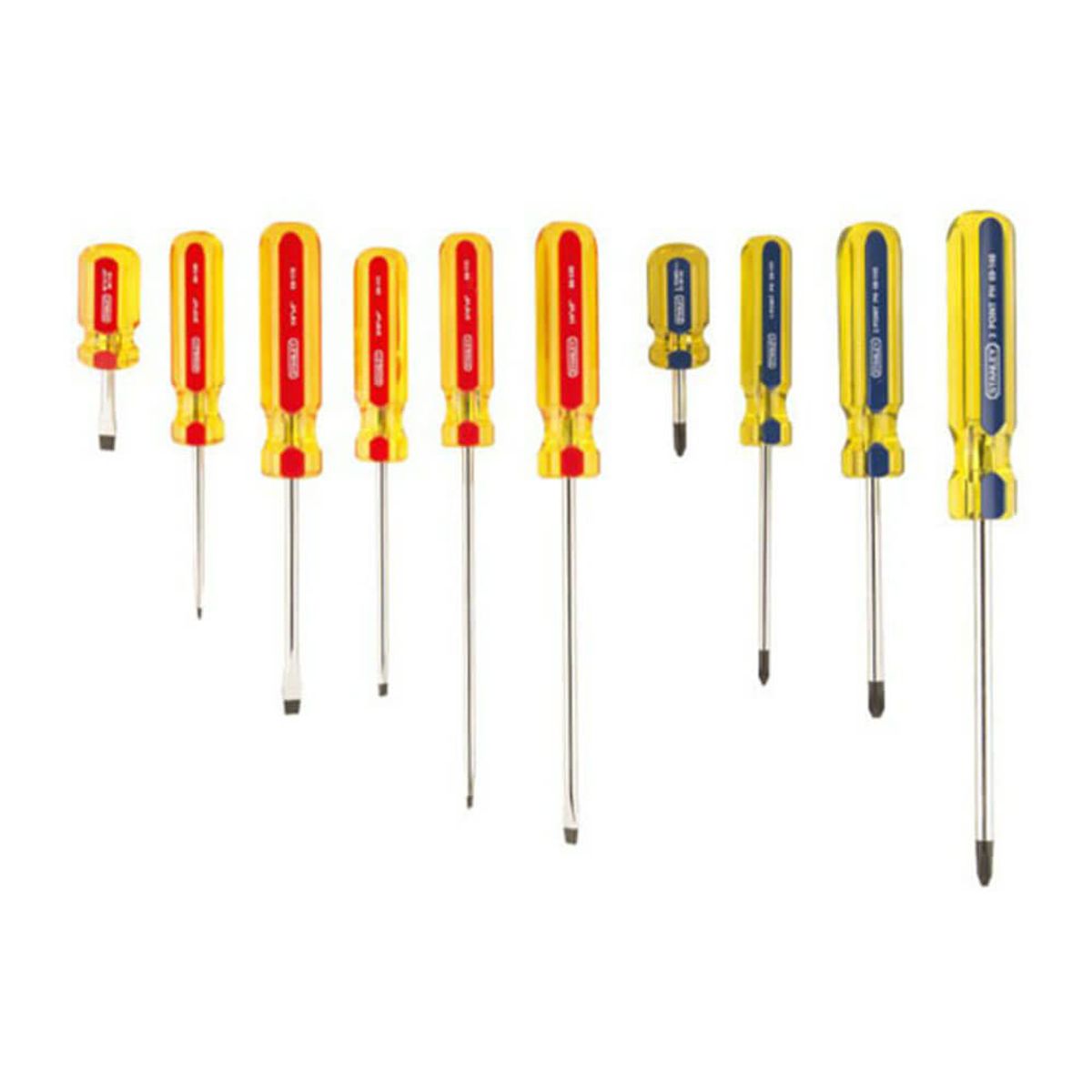 STANLEY - Juego de Destornilladores Stanley - 10 Piezas puntas magnéticas