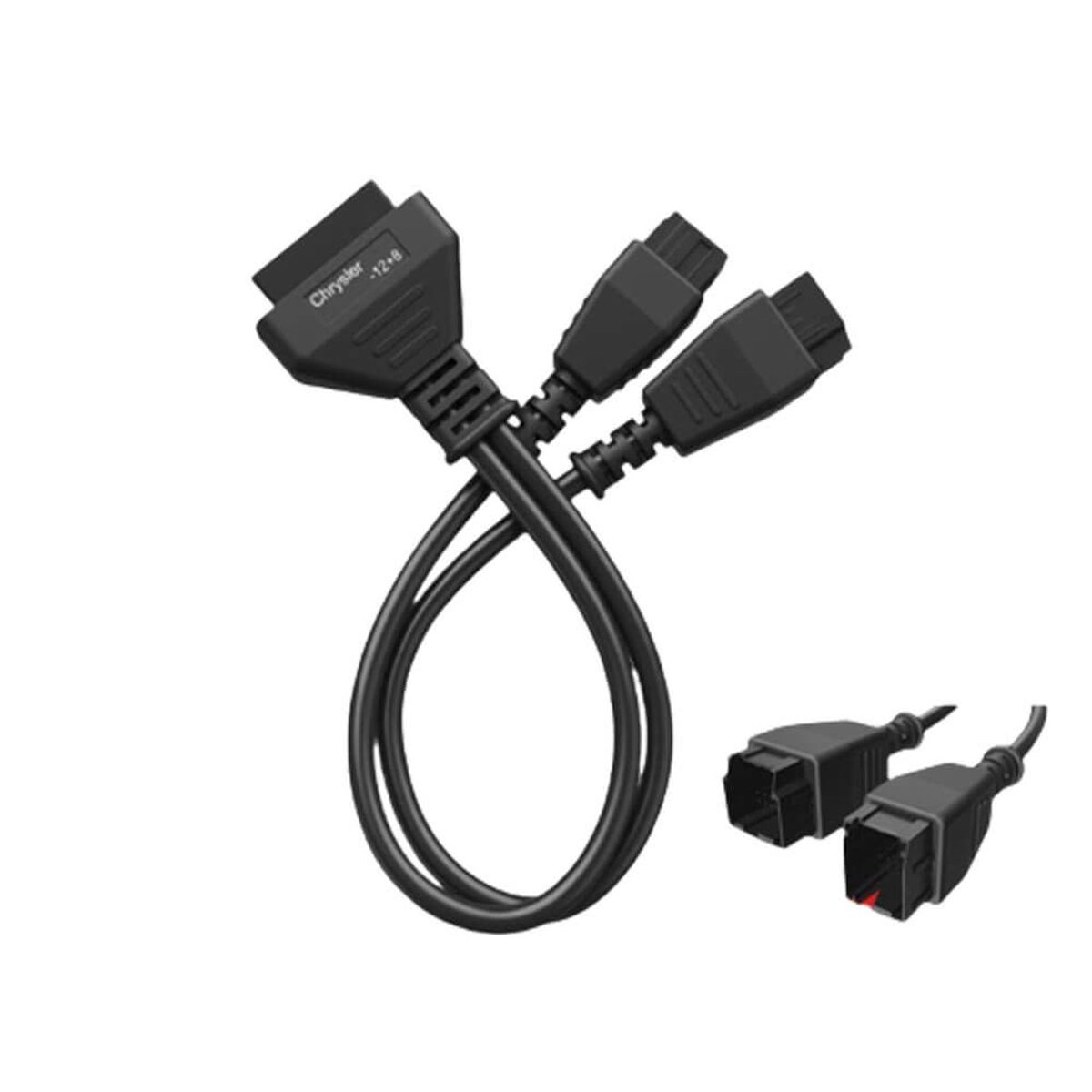 GENERICO - Adaptador OBD2 12 + 8 pines (Fiat, Chrysler, Dodge)