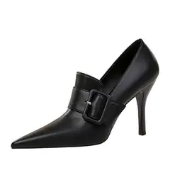 SHANDIAN - Zapato Formal Mujer Negro