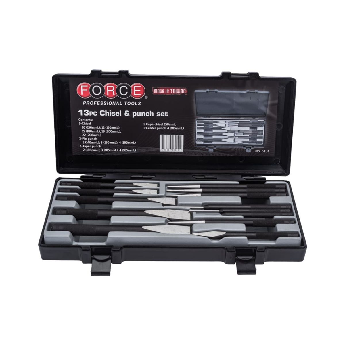 FORCE - Juego De Cinceles y Botadores Force - 13 Piezas