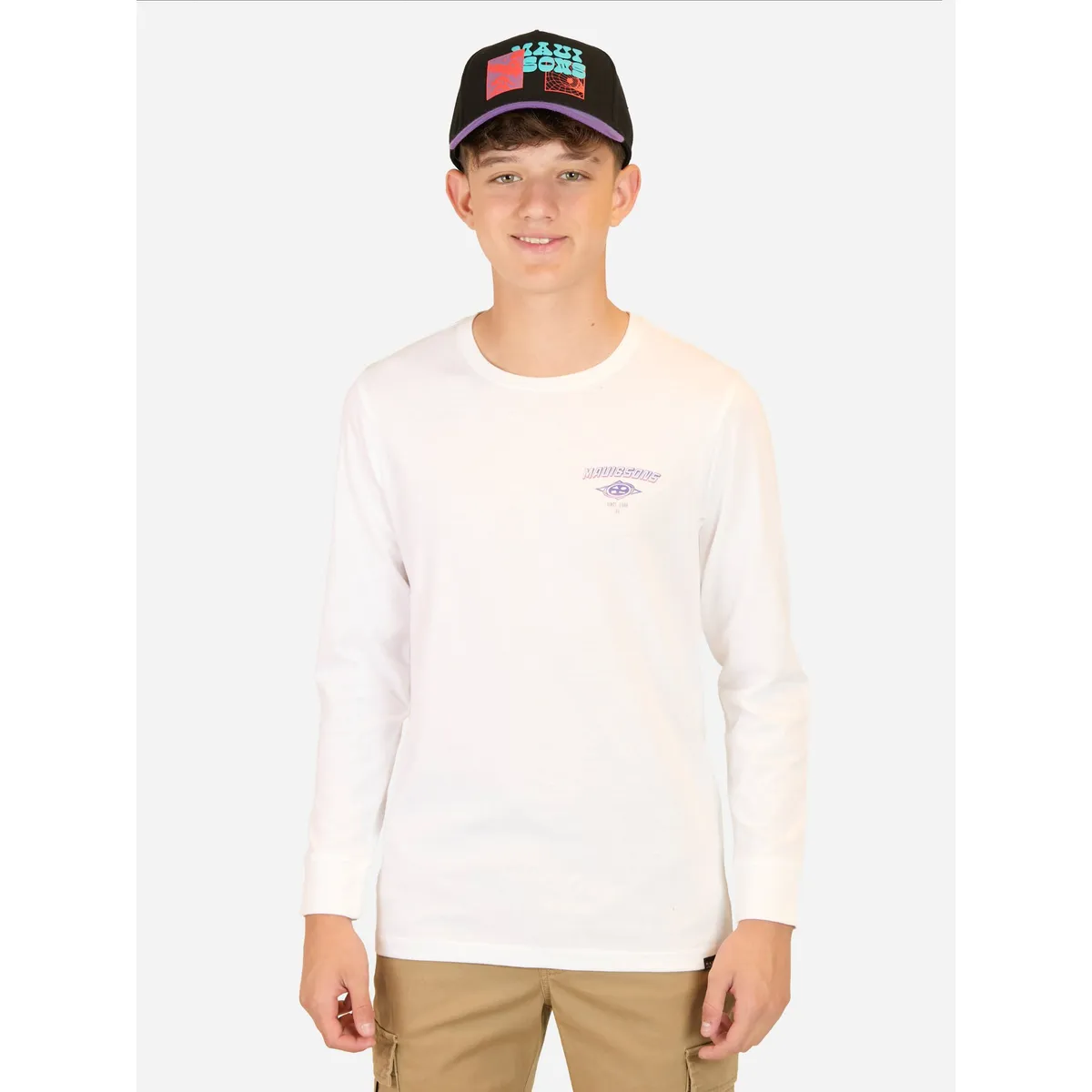 MAUI AND SONS - Polera ML Tiki Power Blanco Infantil Maui And Sons - Blanco