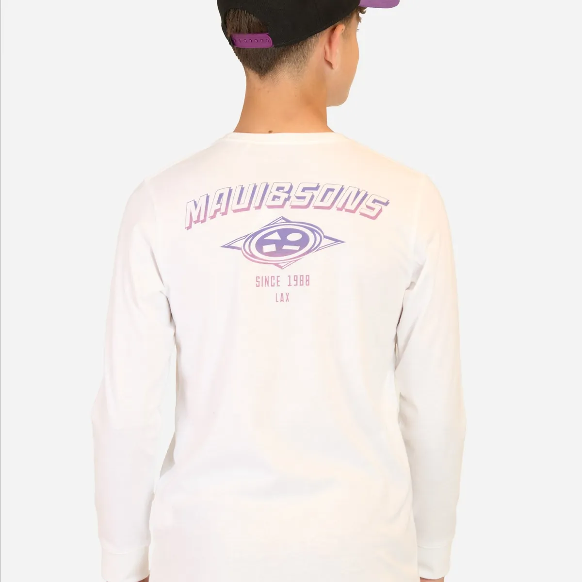 MAUI AND SONS - Polera ML Tiki Power Blanco Infantil Maui And Sons - Blanco