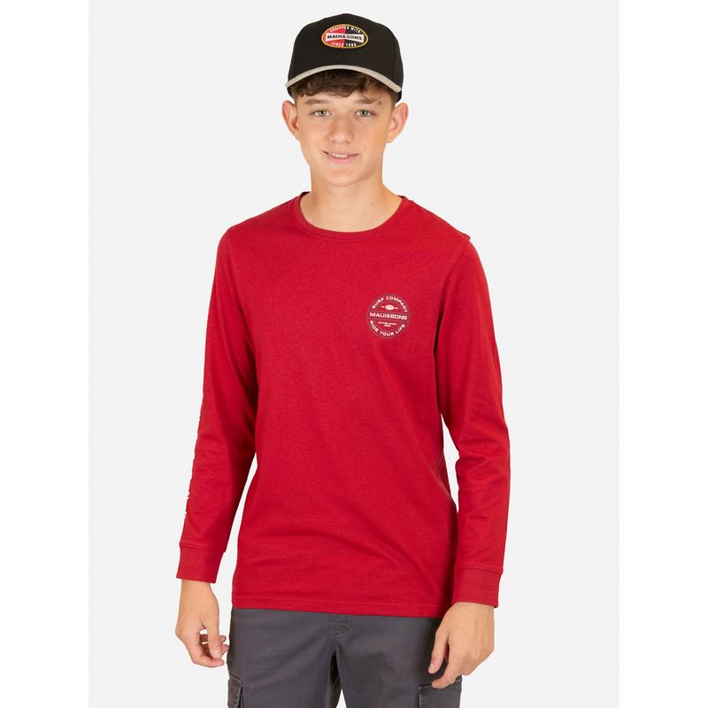 MAUI AND SONS - Polera ML Tiki Sunset Rojo Infantil Maui And Sons - Rojo