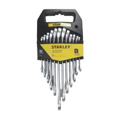 STANLEY - Juego de Llaves Punta Corona - 7 a 19 mm, 12 Piezas