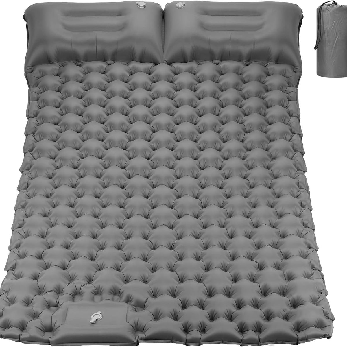 PUREPOWER - Colchón Inflable Doble Para Acampar Colchoneta Autoinflable