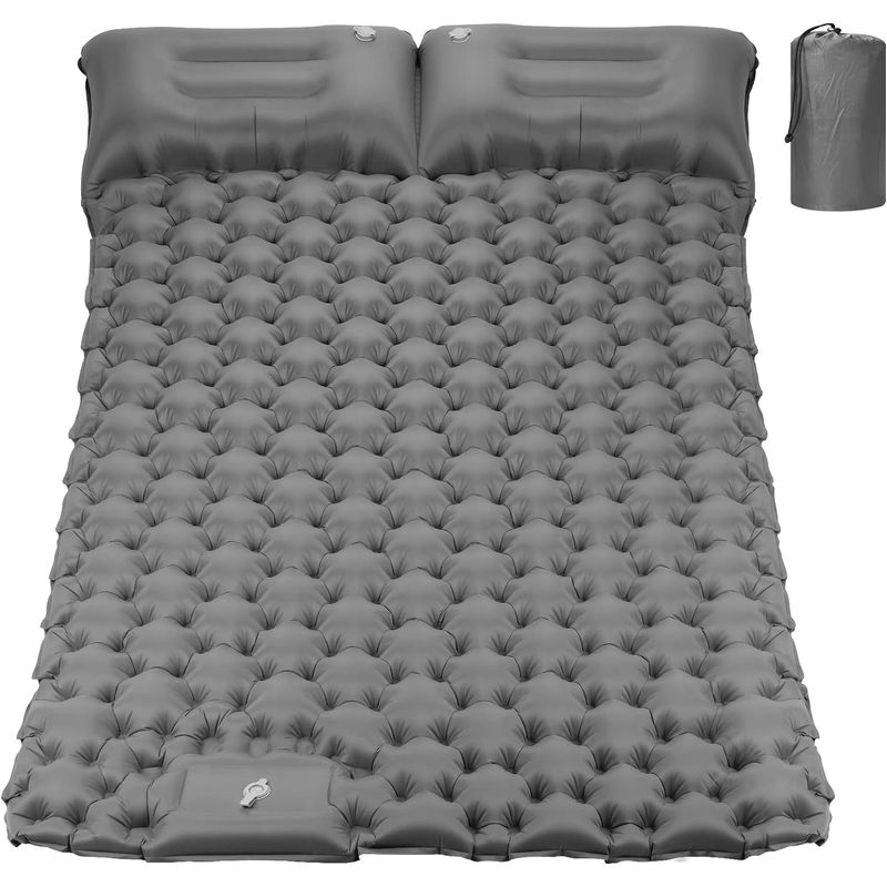 PUREPOWER - Colchón Inflable Doble Para Acampar Colchoneta Autoinflable